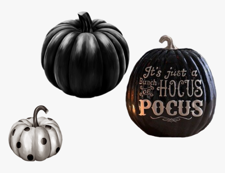 #pumpkins #hocuspocus #black #white #polkadots #pattern - Pumpkin, HD Png Download