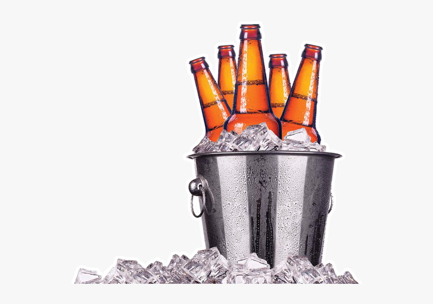 Photography Ice Royalty-free Beer Bottle Stock Clipart - Beer Bucket Png, Transparent Png