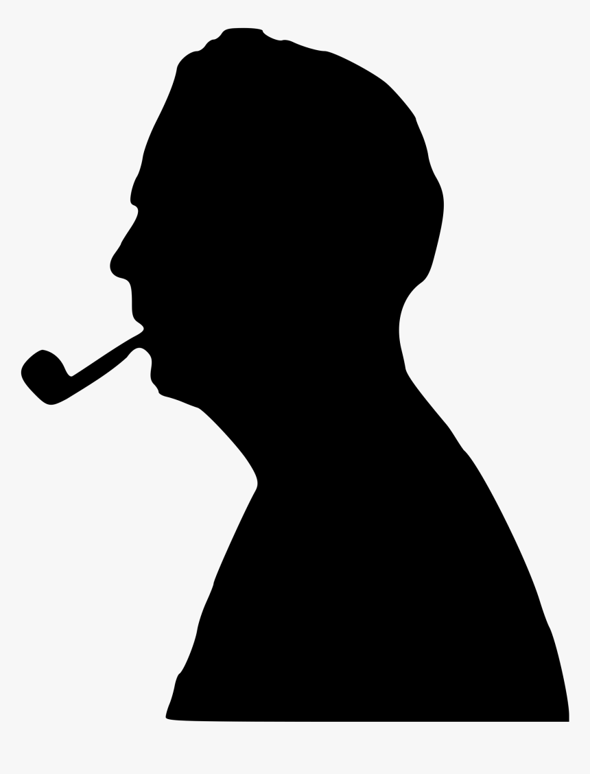 Silhouette Photography Mind Drawing - Man Is Smoking Png, Transparent Png