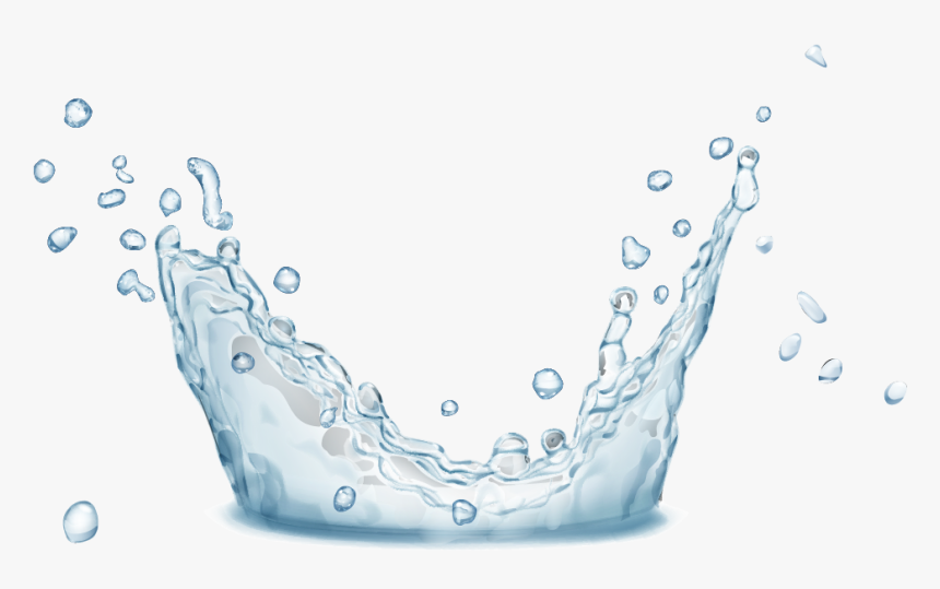 Bigstock Water Splashes Water Drops An 160291724 [converted] - Drop, HD Png Download