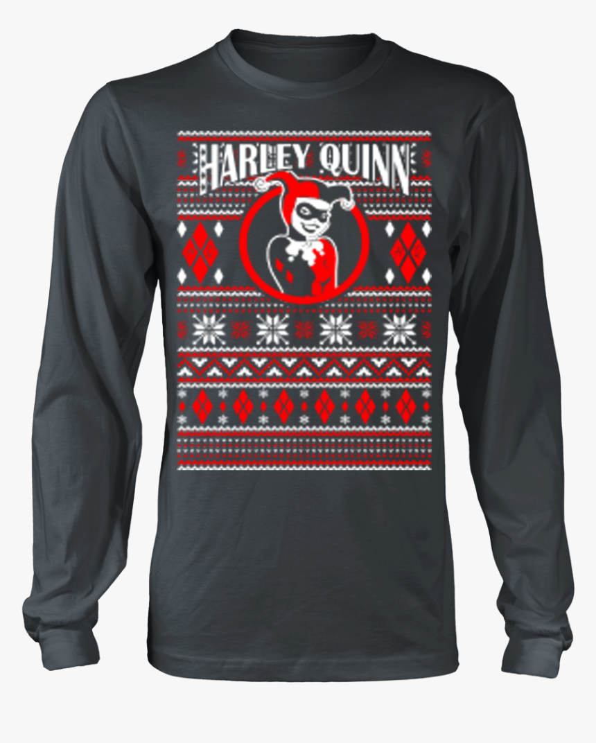 Harley Quinn Ugly Christmas Sweater Xmas - Bon Iver Band Tshirt, HD Png Download