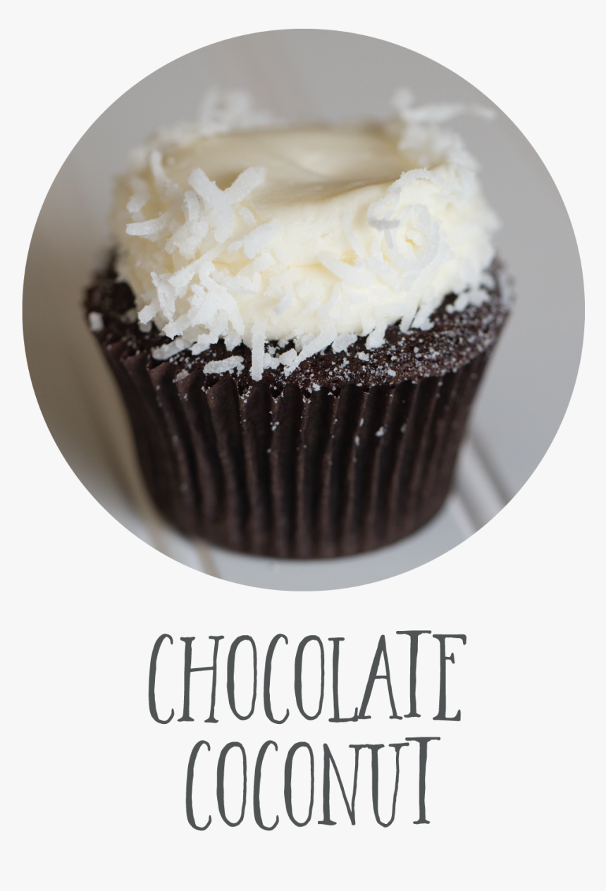 Chocolate-coconut - Cupcake, HD Png Download