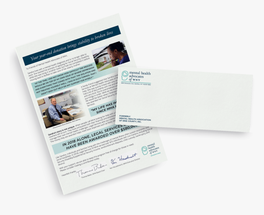 Mental Health Letter And Envelop - Flyer, HD Png Download