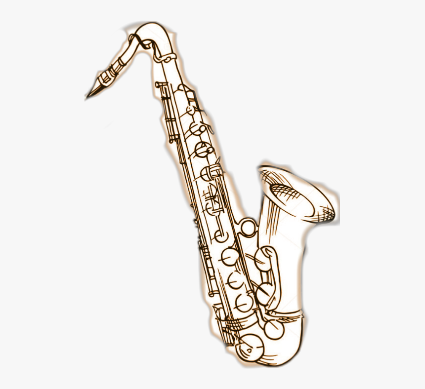 #saxofon - Saxophon Gezeichnet, HD Png Download