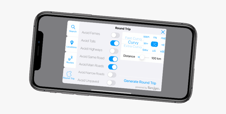 Scenic Motorcycle Navigation App - Smartphone, HD Png Download