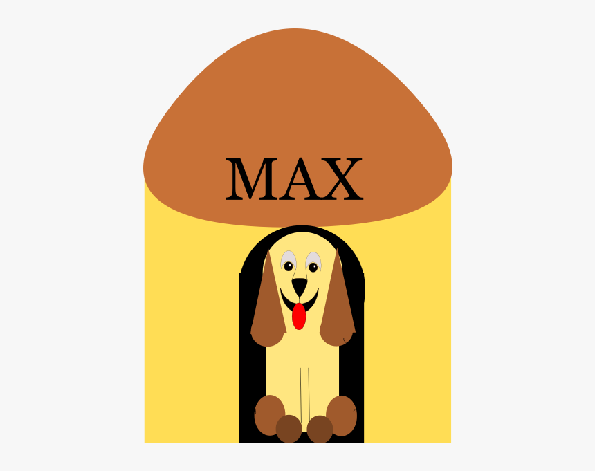 Dog In Doghouse Vector Image - Doghouse, HD Png Download