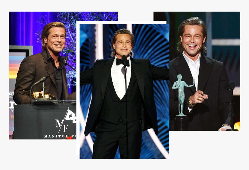 Image May Contain Brad Pitt Human Person Coat Suit - Brad Pitt, HD Png Download