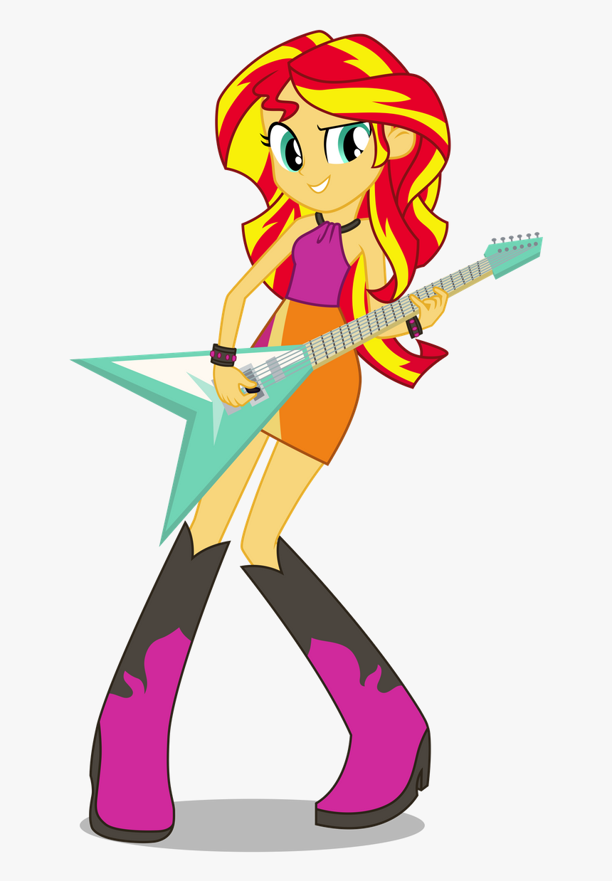 Mlp Sunset Shimmer Guitar, HD Png Download