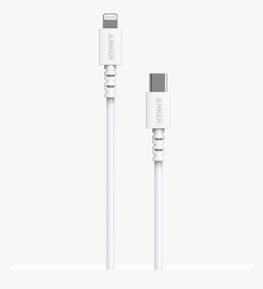 Anker Powerline Usb-c To Lightning Cable 1,8m White - Usb Cable, HD Png Download