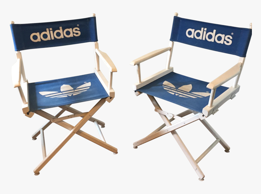 1980 S Adidas Trefoil Logo Director S Chairs - Adidas Chair, HD Png Download