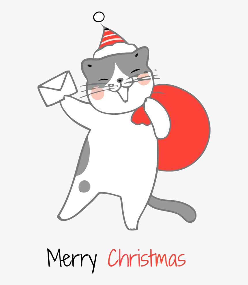 Transparent New Year Cartoon Line Christmas For Party - Merry Christmas Transparent Png, Png Download