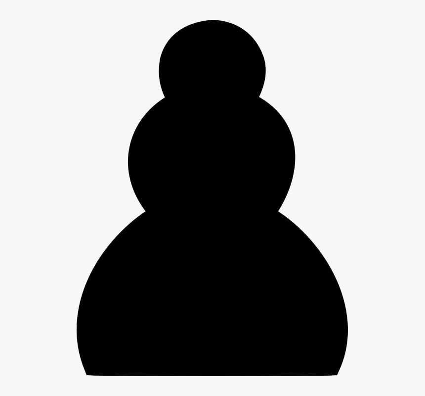 Black And White Image Of Chess Pawns, HD Png Download