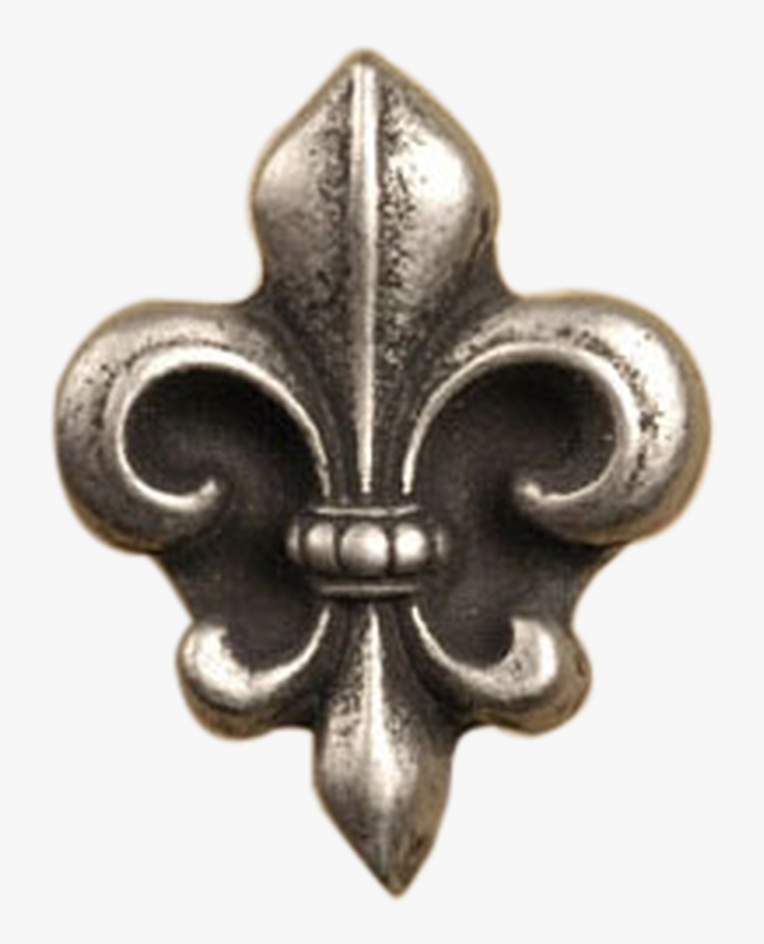 Fleur De Lis Sm Knob - Silver, HD Png Download