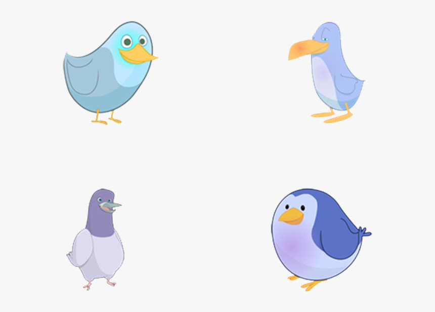 Cute Bird Icon Design - Cartoon, HD Png Download