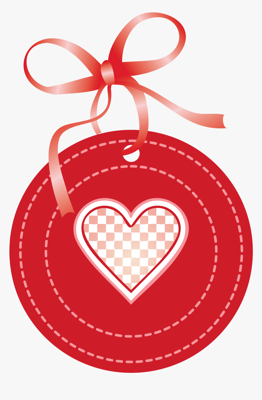 Christmas Tag Clipart Image Royalty Free Download Valentine - Valentine Heart Label Png, Transparent Png