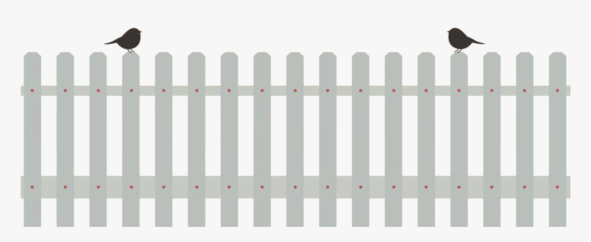 Picket Fence Png - Wooden Garden Fence On Black Background, Transparent Png
