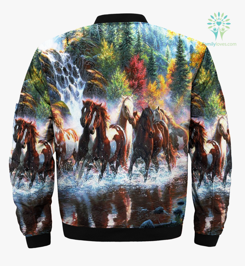 Wild Horse Over Print Jacket %tag Familyloves - Horse, HD Png Download