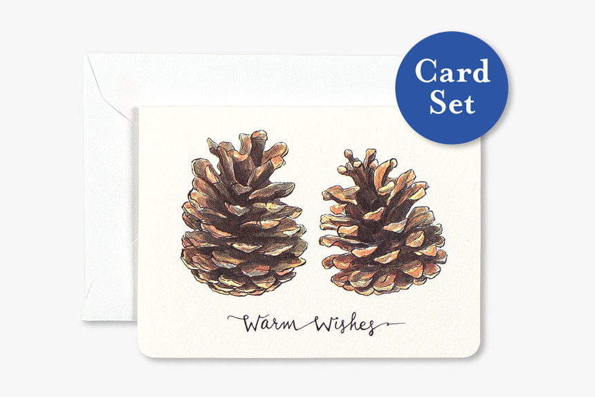 Pinecones Warm Wishes Mini Card Set Of - Warm Wishes, HD Png Download