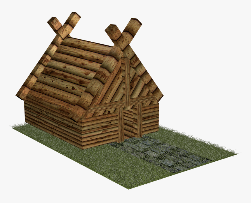 Wooden House 3d Render, Weathered, Wood, Wooden, Transparent, - Holzhaus Png, Png Download