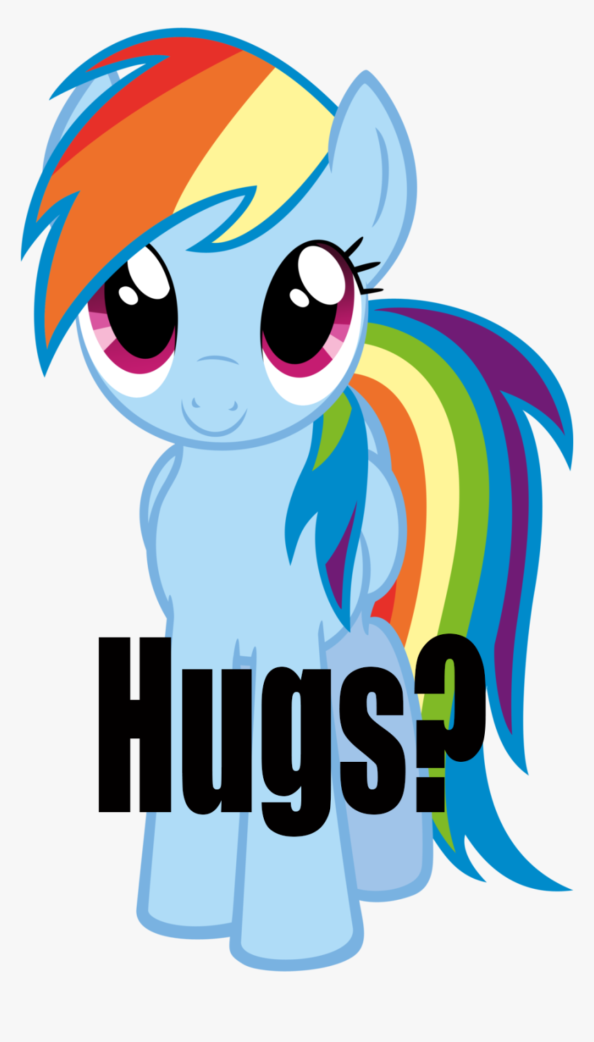 Bronybait, Cute, Dashabetes, Hug, Hug Request, Rainbow - My Little Pony Rainbow Png, Transparent Png