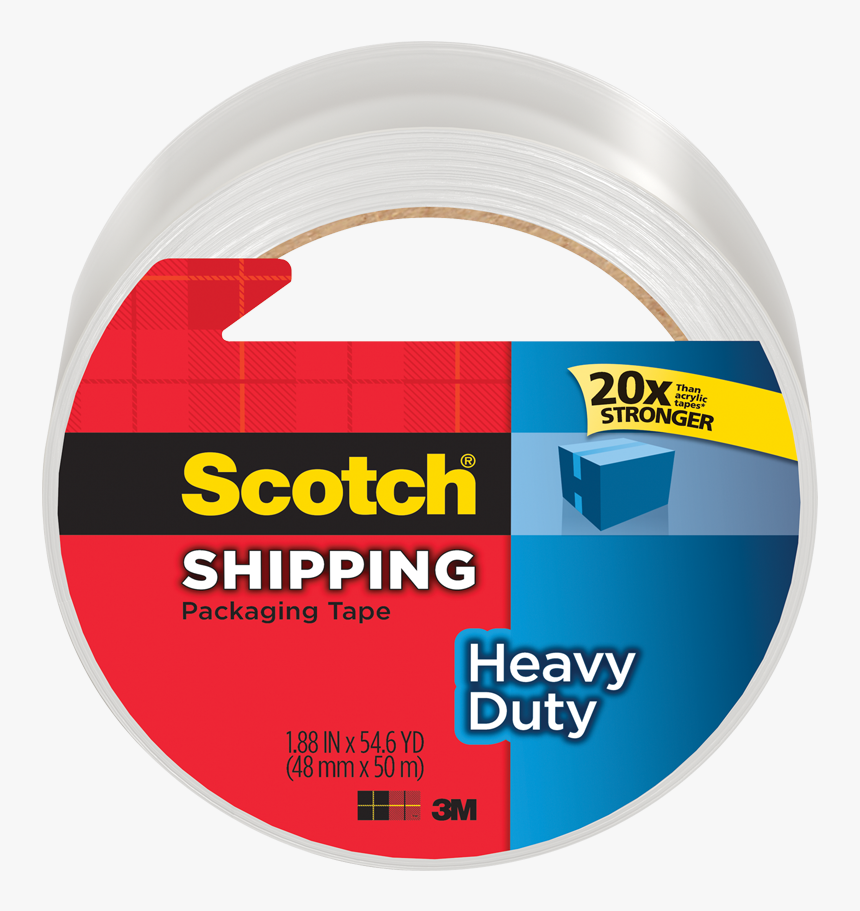Product Image 38365 
							title Scotch® Heavy Duty - Scotch Heavy Duty Shipping Tape, HD Png Download