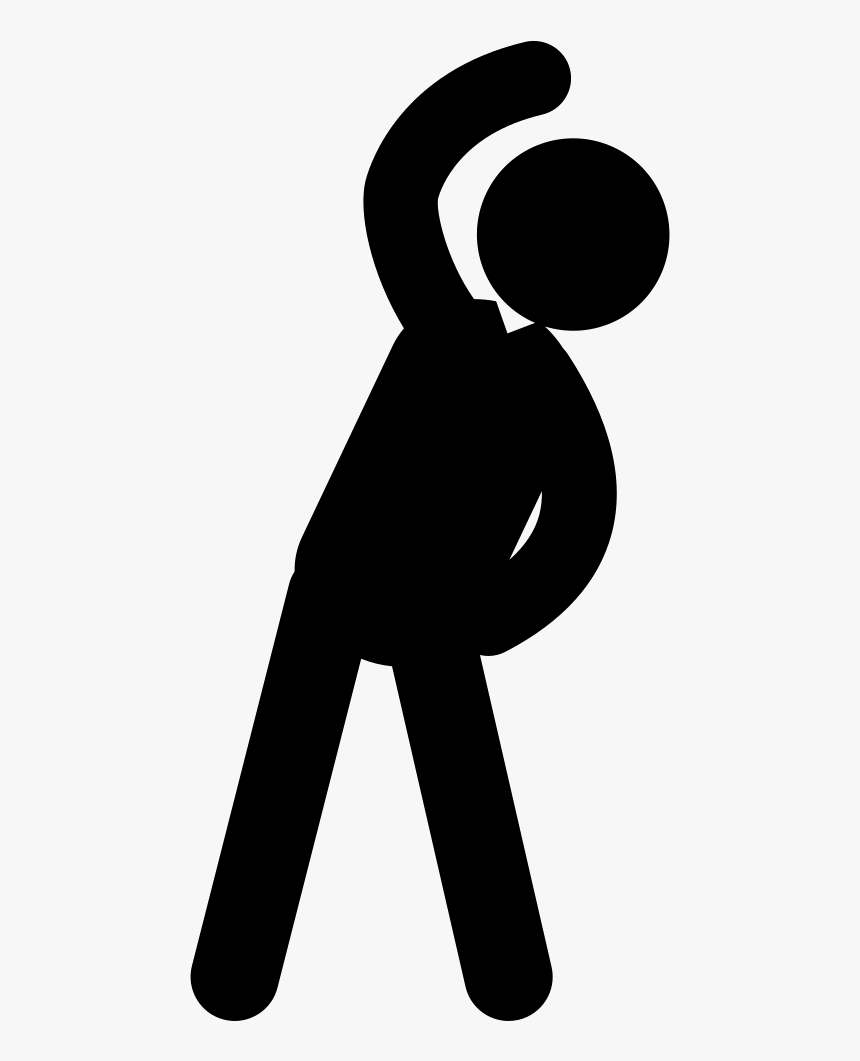 Clip Art Man Practicing Svg Png - Exercise Fat Icon Png, Transparent Png