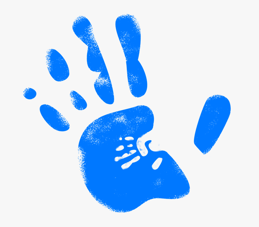 Hand, Reprint, Handprint, In, Finger, Color, Colorful - Fathers Day Poem Handprint, HD Png Download