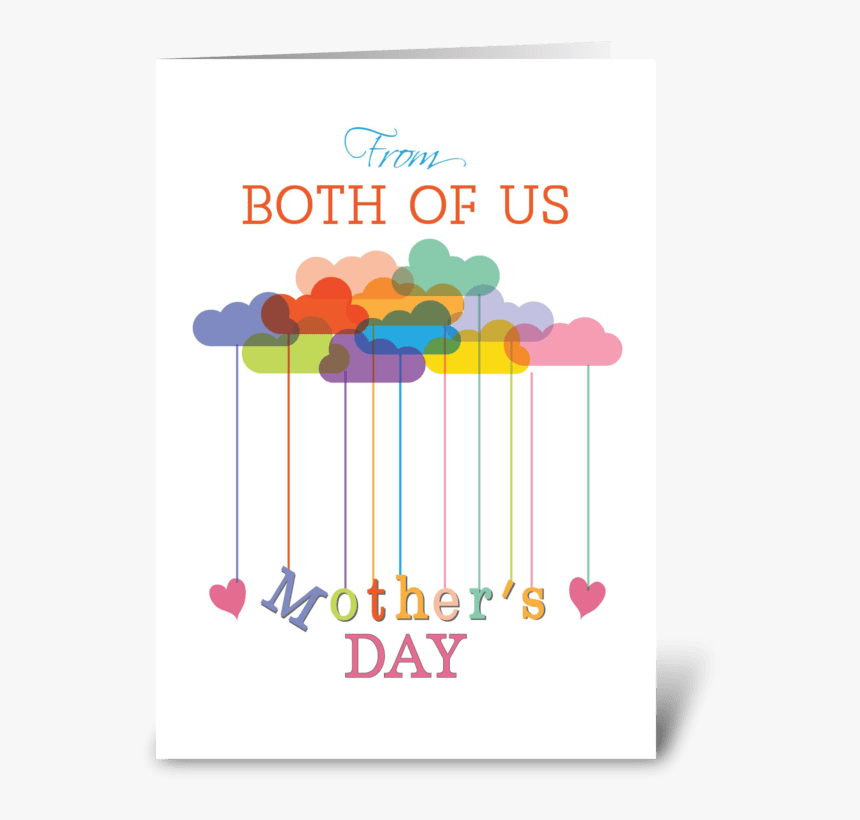 Both Of Us, Cute Mother S Day Rainbow Greeting Card - Daughter In Law Mothers Day, HD Png Download