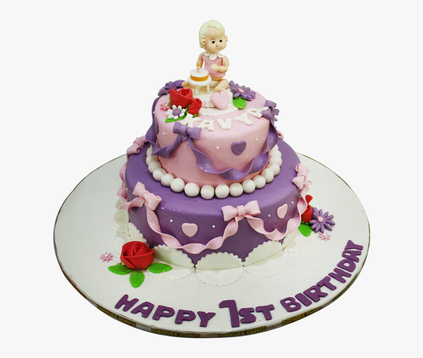 1st Birthday Cake Png, Transparent Png