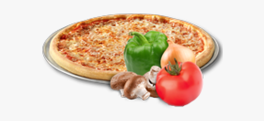 Garden Vegetable Pizza - Small Cheese Pizza, HD Png Download