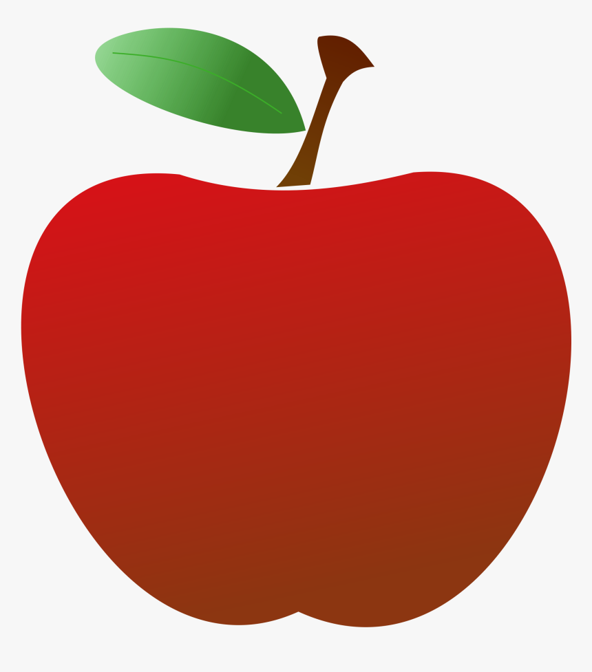 Teacher Apple Clipart Free Images - Transparent Background Apple Clipart, HD Png Download