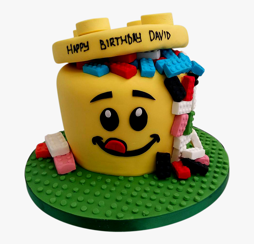 Lego Cake Png - Happy Birthday David Lego, Transparent Png