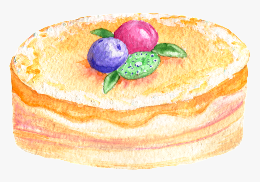 Transparent Watercolor Cake Clipart, HD Png Download