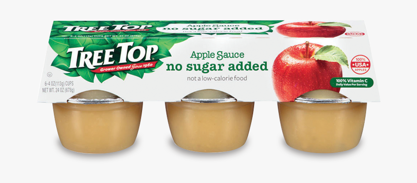 Applesauce - Tree Top Apple Sauce No Sugar Added, HD Png Download
