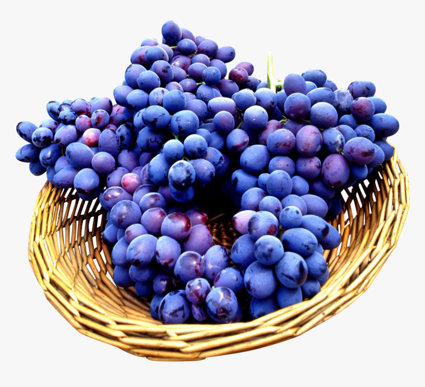 Seedless Grapes In Basket, HD Png Download