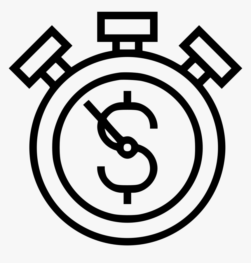 Time Is Money - Clock Fast Going Vector, HD Png Download