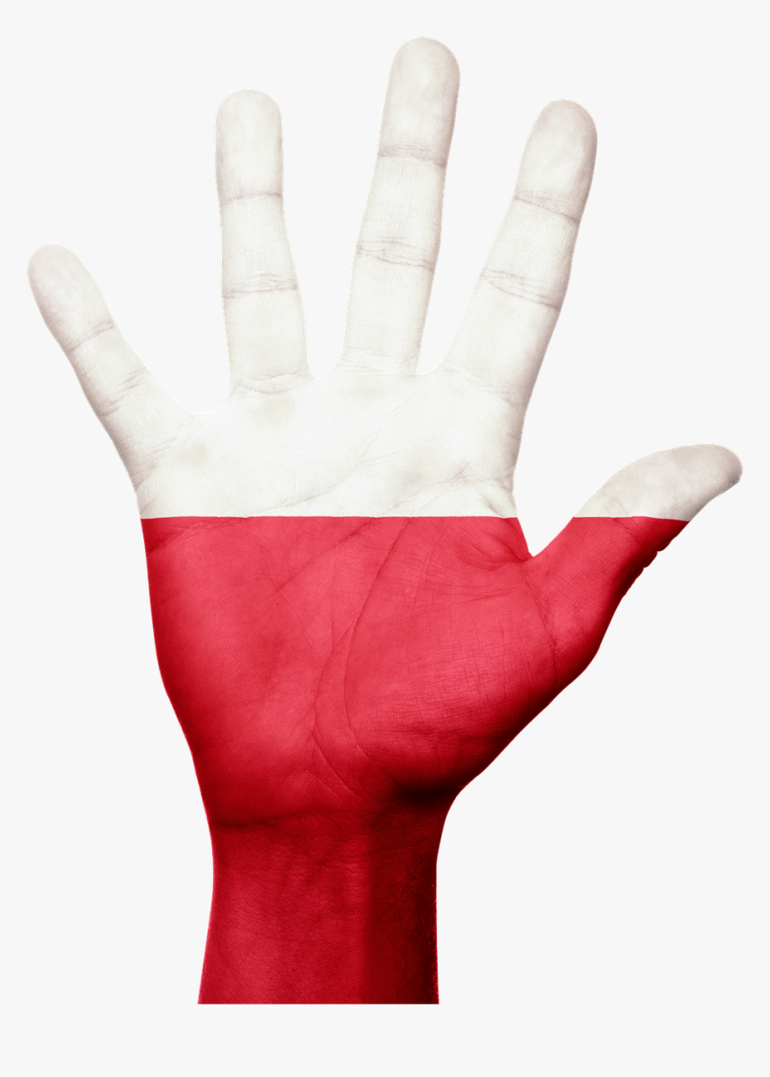 Red Handprint Png, Transparent Png