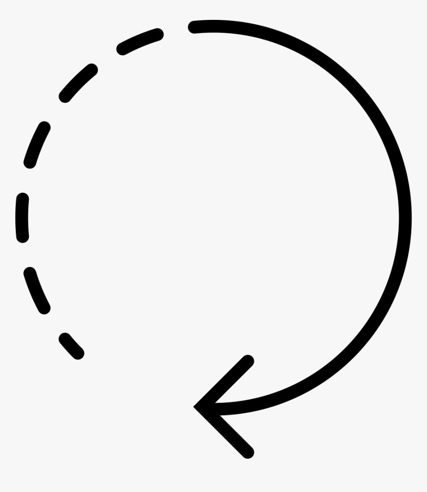 Circular Arrow With Dots - Circular Arrow, HD Png Download