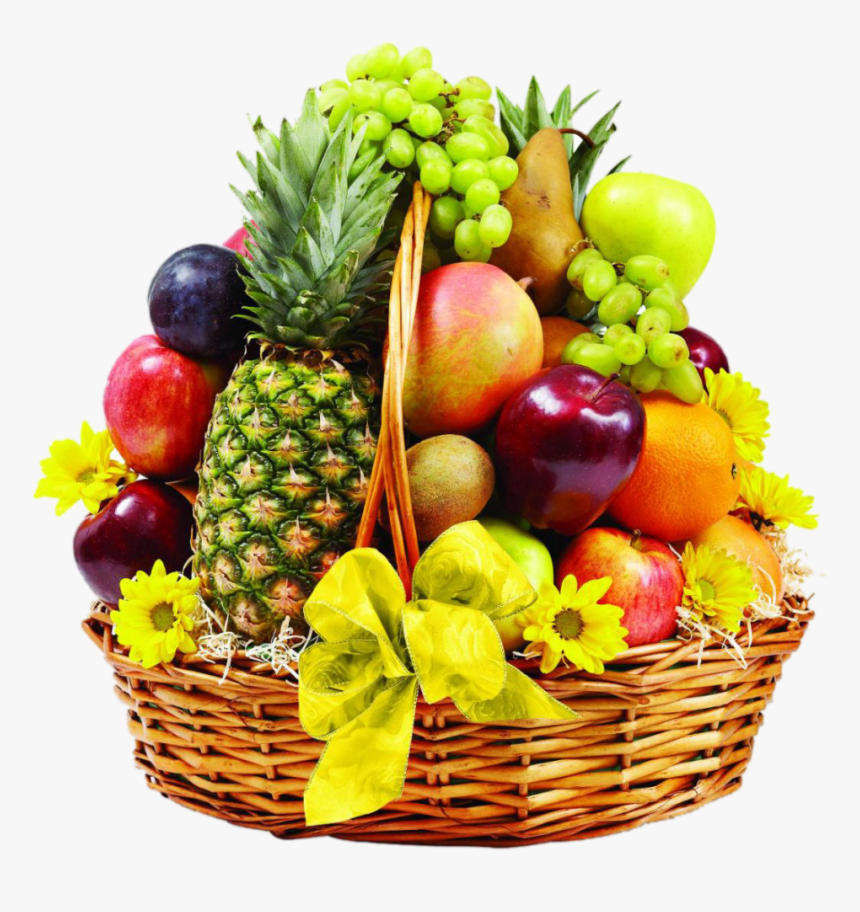 Basket Of Fruits Png, Transparent Png