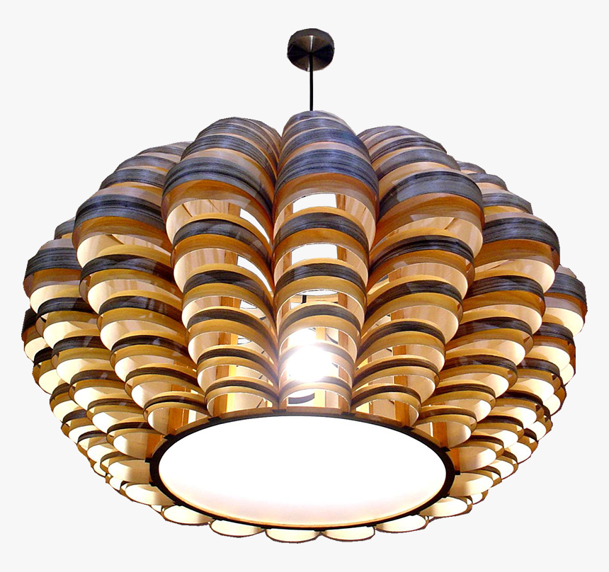 Grote Houten Hanglamp, HD Png Download