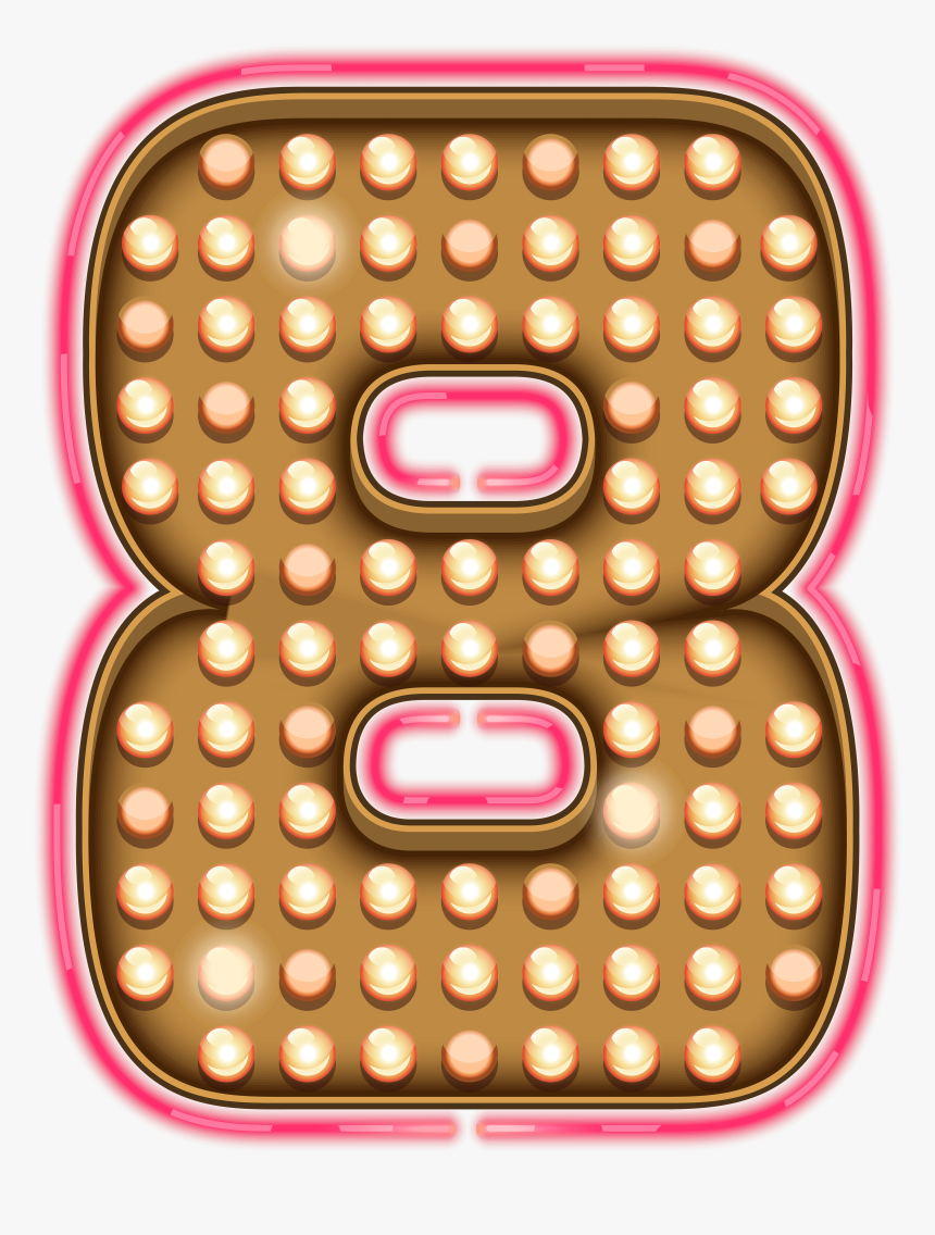 Number Neon Lights Transparent Png , Transparent Cartoons - Transparent Png Number Neon Png, Png Download