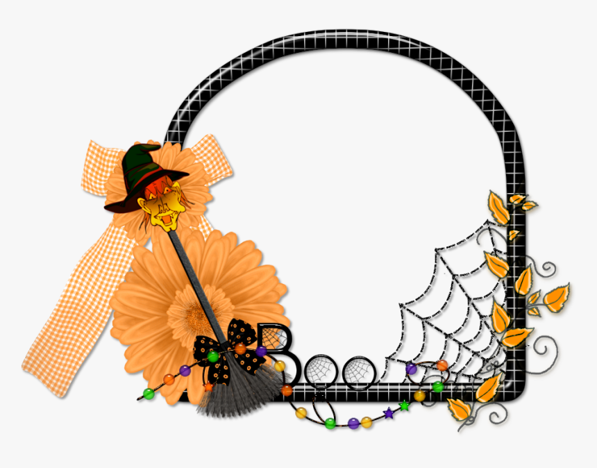 Scrapbook Png Halloween Frame, Transparent Png