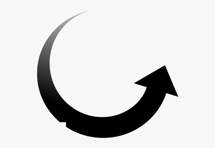Circular Arrow Png Transparent Images - Crescent, Png Download