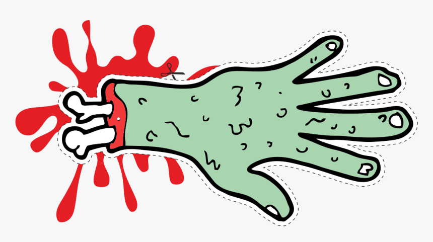 Severed Limbs Halloween Garland - Red Splat Clipart, HD Png Download