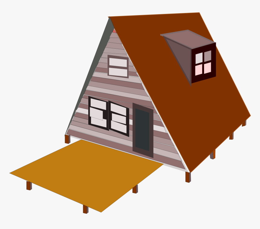 A Frame House Clip Arts - Frame House Clipart, HD Png Download