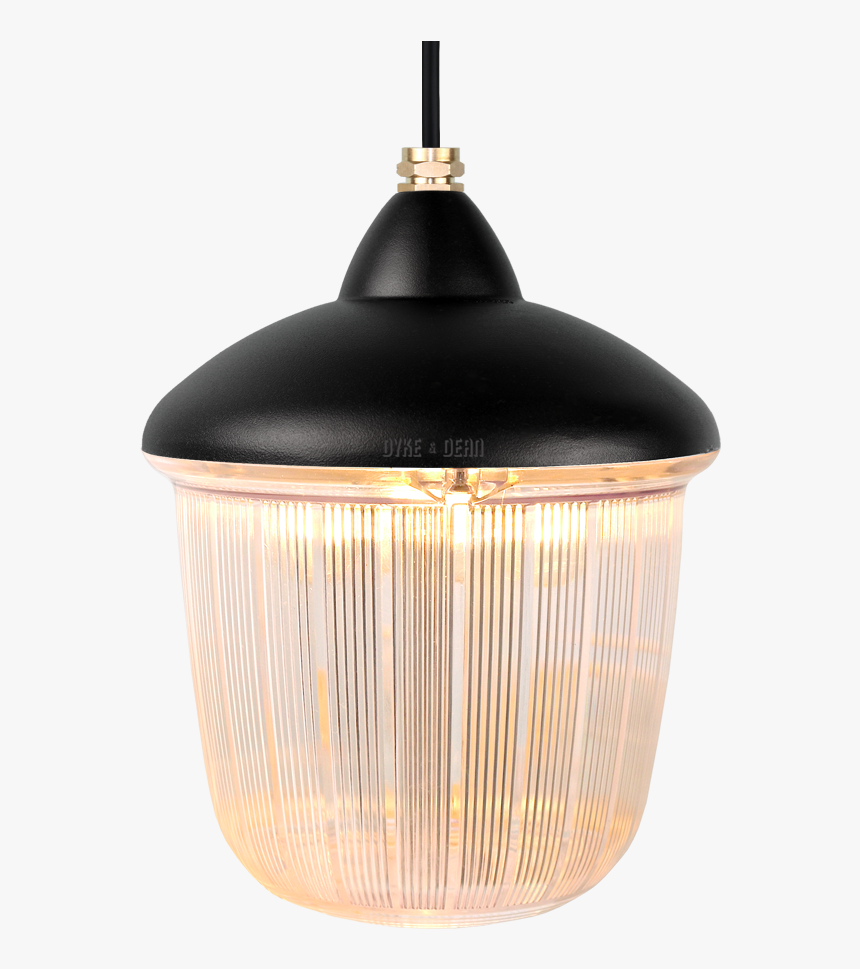 Cast Lantern Black Ribbed Case Pendant - Ceiling Fixture, HD Png Download