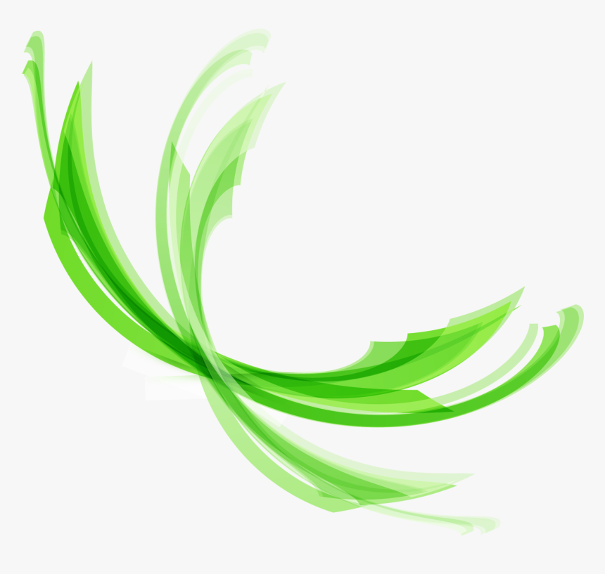 Green Lines Png - Lineas Decorativas Verdes Png, Transparent Png