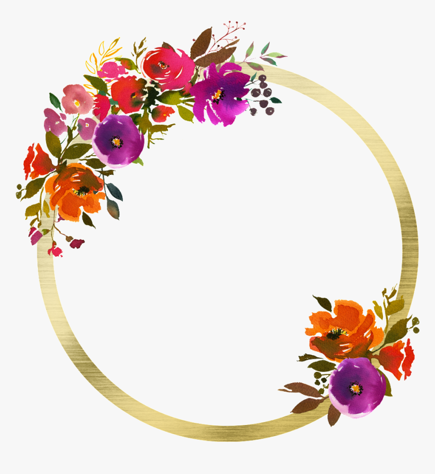 This Graphics Is Hand Painted Floral Png Transparent - Hand Painted Flower Png, Png Download