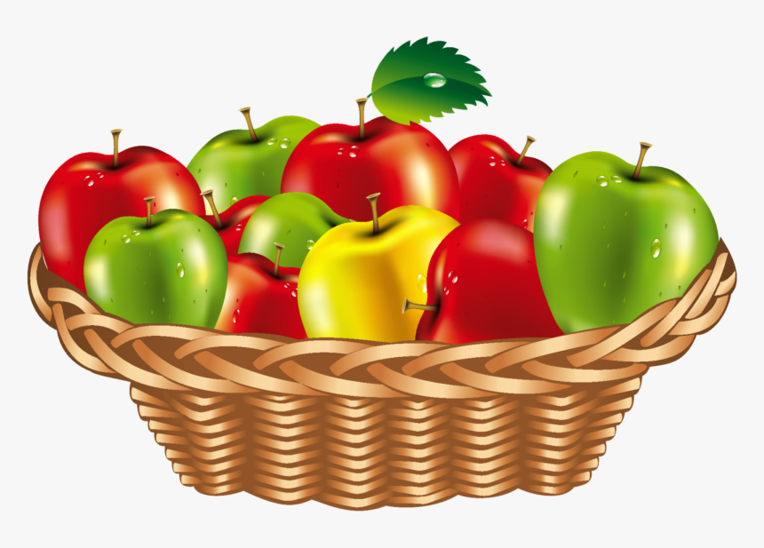 #mq #apple #apples #fruit #fruits - Basket Of Fruits And Vegetables Clipart, HD Png Download