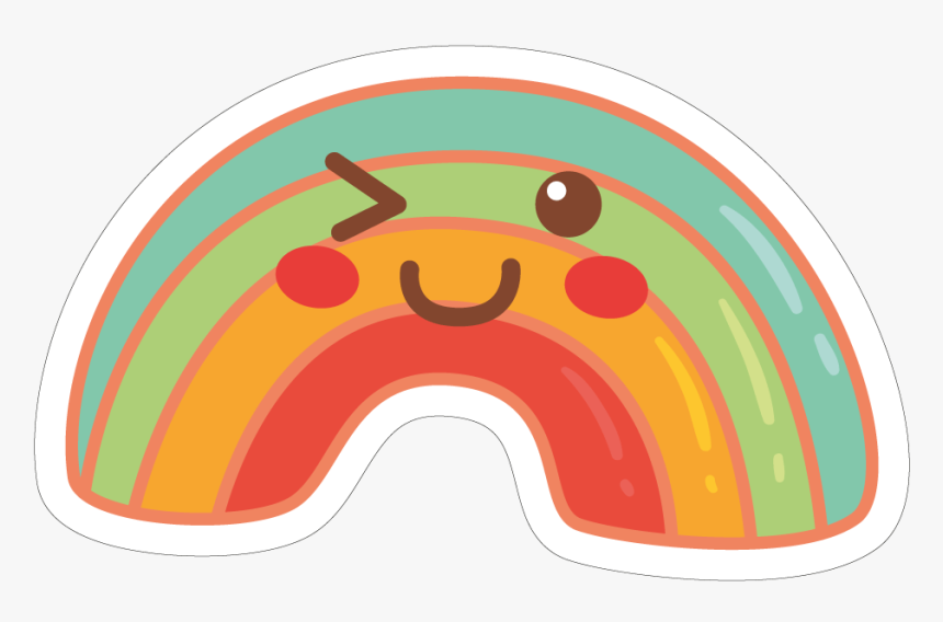 Colecção Coisas Fofas - Stickers Png Rainbow Cute, Transparent Png